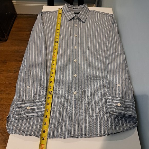 J. Crew Haberdashery 80's 2-Ply men's large long sleeve button down shirt - Picture 13 of 14